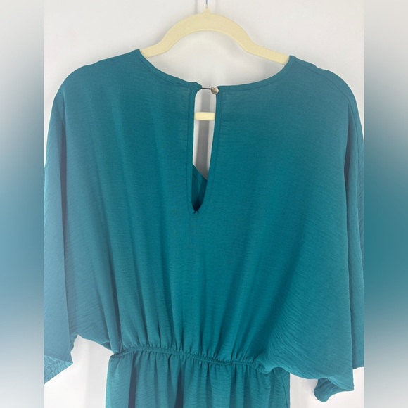 Pixi + Ivy Teal V-Neck Dress - Picture 5 of 10
